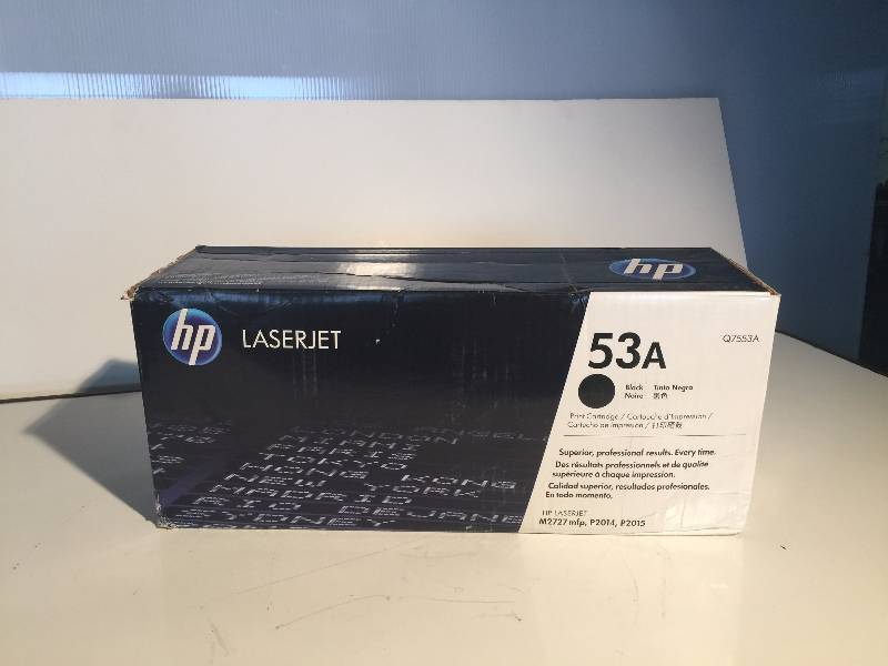 lot 3221 image: hp black toner black (q7553a)  53a