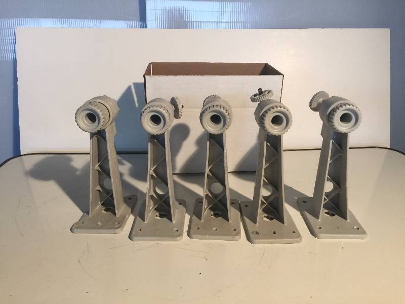 lot 3225 image: lot of 5 surveillance camera wall mount
