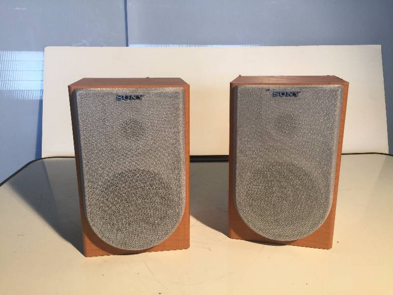 lot 3234 image: pair of sony speakers (ss-cne3)