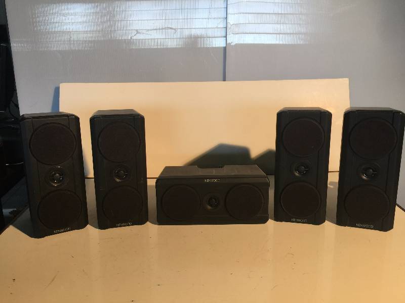 lot 3293 image: lot of 5 kenwood speaker system