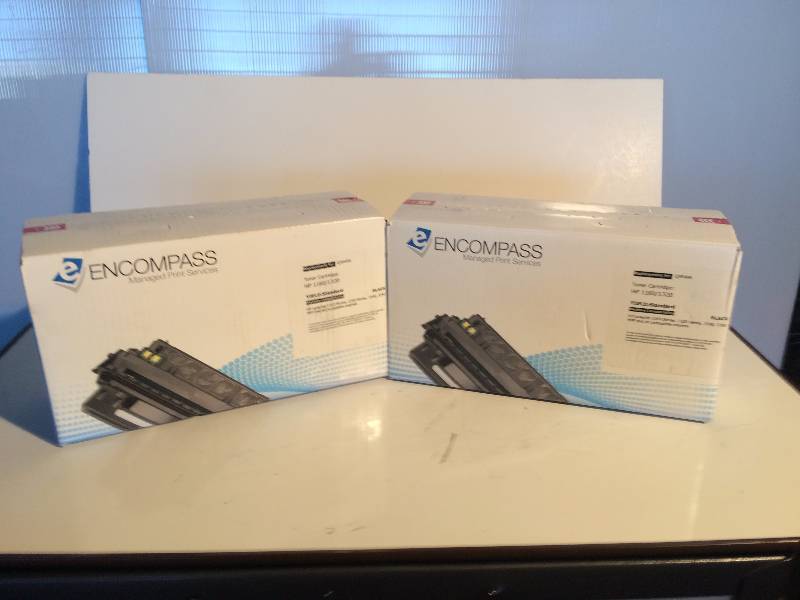 lot 3204 image: lot of 2 ENCOMPASS hp toners