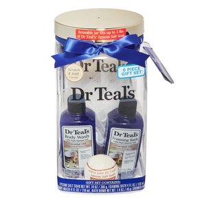 lot 23118 image: Dr Teals 5-Piece Soothing Coconut Oil Bath and Body Gift Set