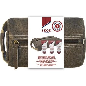 lot 23140 image: IZOD Mens Classics 4-pc. Travel Case Set One Size Multi