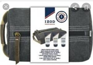 lot 23146 image: IZOD Mens PerformX 3pc. Travel Case Set