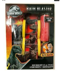 lot 23176 image: Jurassic World Water Bath Blaster 4 Foam Targets  Body Wash
