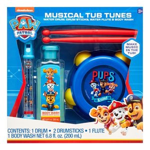 lot 23188 image: PAW Patrol 4-Piece Musical Tub Tunes Bath Set with Drum and Flute