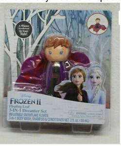 lot 23201 image: Frozen 2 Anna Floatie Snowflake 3in1 Decanter Set Body Wash Shampoo Conditioner