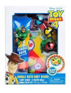 lot 23256 image: Toy Story 4 Bubble Bath & Dart Board Set