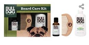 lot 23278 image: Bull Dog Beard Care Kit Skincare W Beard Oil Shampoo Conditioner Comb Gift (r)