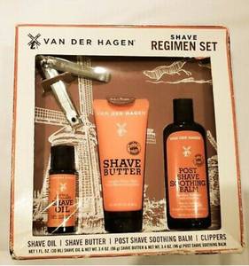 lot 23287 image: Van Der Hagen Mens Regimen Set, 4 Piece Luxury Shave Set