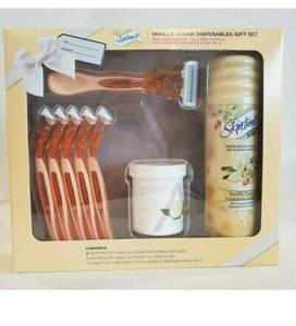 lot 23293 image: Womens Skintimate Vanilla Sugar Disposable Razor Gift Set