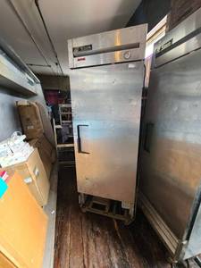 lot 8095 image: true refrigerator 27in x 25in x 79in on casters