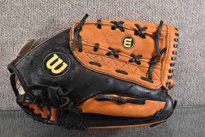 lot 1317 image: Wilson Softball Flexback Glove  Wilson  Genuine Leather