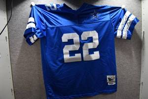 lot 1344 image: NFL E. Smith Jersey #22  100% Polyester Mitchell & Ness