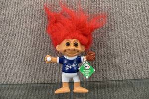 lot 1368 image: KC Royals Bendable Troll Doll  6