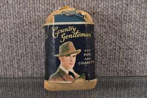 lot 1407 image: Vintage Country Gentleman Pipe and Cigarette Pouch  Liggett & Myers Tobacco Co.