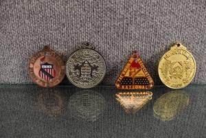 lot 1418 image: Set of 4 Tae Kwon Do Metals National, United States and World.  US Junior 1994.  Up to 3