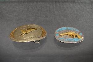 lot 1422 image: Set of 2 Kids Western Belt Buckles  Wil-Aren Originals Colorado Springs Colorado  3