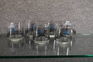 lot 1465 image: Set of 6 MCM Schlitz Malt Liquor Old Fashioned Whiskey Glass  Rock Size Glasses  3 Tall