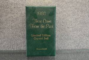 lot 1470 image: Vintage 1980 Hummelwerk Limited Edition Crystal Bell  Christmas Bell They Came From the East  7 12 Tall