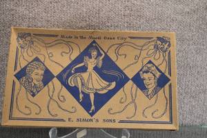 lot 1476 image: Vintage E. Simons Sons Masquerade Costumes Made in Mardi Gras City  Kit Includes Masks