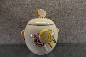 lot 1482 image: Vintage McCoy Lollipop Cookie Jar  Bottom Marked McCoy  10 Tall