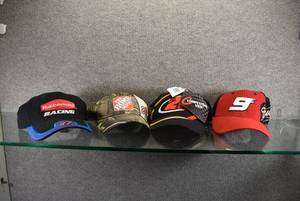lot 1491 image: Lot of 4 Nascar Ball Caps #9, #20, #97, #28  Tony Stewart, Ricky Rudd