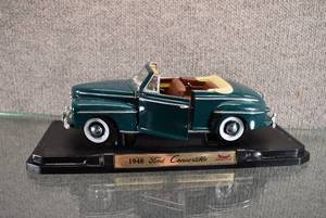 lot 1520 image: Vintage 1948 Ford Convertible Road Signature #92328  Hood and Trunk Open Up  14 Long
