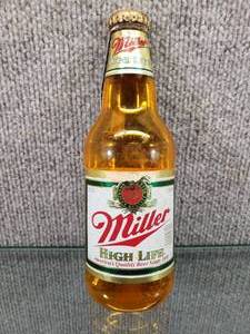 lot 1583 image: Vintage 1989 Miller High Life Wall Hanging Beer Bottle  Miller Brewing Company Promotion  8 Tall