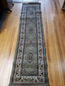 lot 1608 image: Pageantry Area Rug  Green  23 x 90