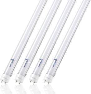 lot 3916 image: Hyperikon 4 Foot 6000K Frosted Dual End T8 Tube - LED Light Bulbs - 18 W - 4 Pack