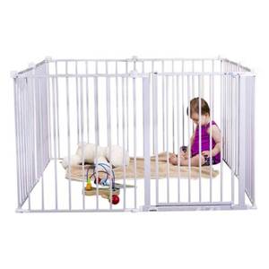 lot 3917 image: Regalo 192-Inch Super Wide Adjustable Baby Gate and Play Yard - Includes 4 Pack of Wall Mounts