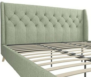 lot 4327 image: Novogratz Majesty King Headboard Light Green