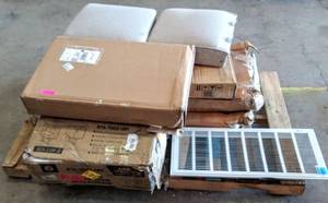 lot 4328 image: Pallet of Goodies - Miscellaneous Furniture w Missing Boxes & Pieces