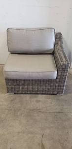 lot 4345 image: 33 x 33 x 27 Outdoor Patio Hatch Grey And Brown Chair