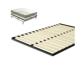 lot 4349 image: Zinus Deepak Easy Assembly Wood Slat 1.6 Inch Bunkie Board  Bed Slat Replacemen