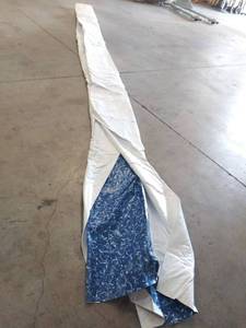 lot 1141 image: Swimline Above Ground Liner, Pool Size 24 ft, Round Pool Shape, 4852 Inch Wall Height, Vinyl, Pattern Sunlight, Thickness Standard Gauge