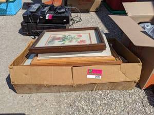 lot 2945 image: Watercolors By Donna Harris , Frames, And Doilies
