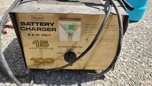 lot 2974 image: Sears Battery Charger 6 & 12 Volt
