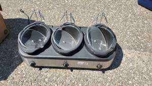 lot 4159 image: GE 3 Pot Warmer