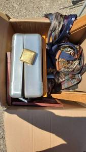 lot 4179 image: Ties, Suitcase, Picture Frame