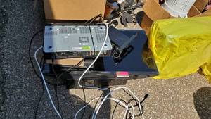 lot 4187 image: Samsung 32in TV, Sony CD Player, Direct TV Box