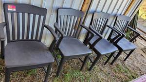 lot 9011 image: (4) Wood Dining Chairs