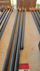 lot 9035 image: (4) 3ft Pipe Clamps