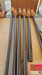 lot 9038 image: (6) Various Sized Pipe Clamps