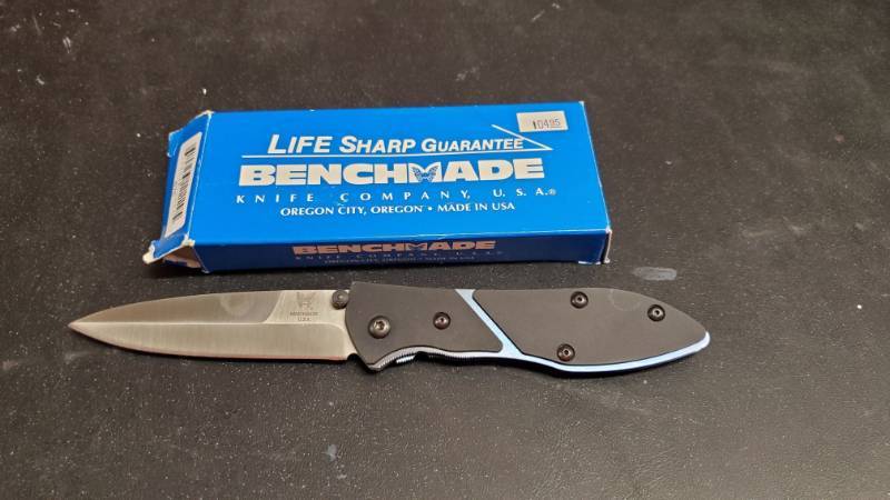 Benchmade 875 Folding Knife | 1800's Winchester and Marlin Lever Actions,  Cold Steel/Benchmade/Buck Knives, Cane Swords, Katana's, Tools and More!!  Most Are Brand New!!! Overland Park KS! | Equip-Bid