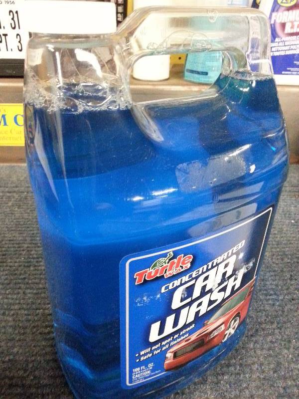 lot 1035 image: A new gallon of concentrated Turtle Wax car wash solution going to be handy this summer