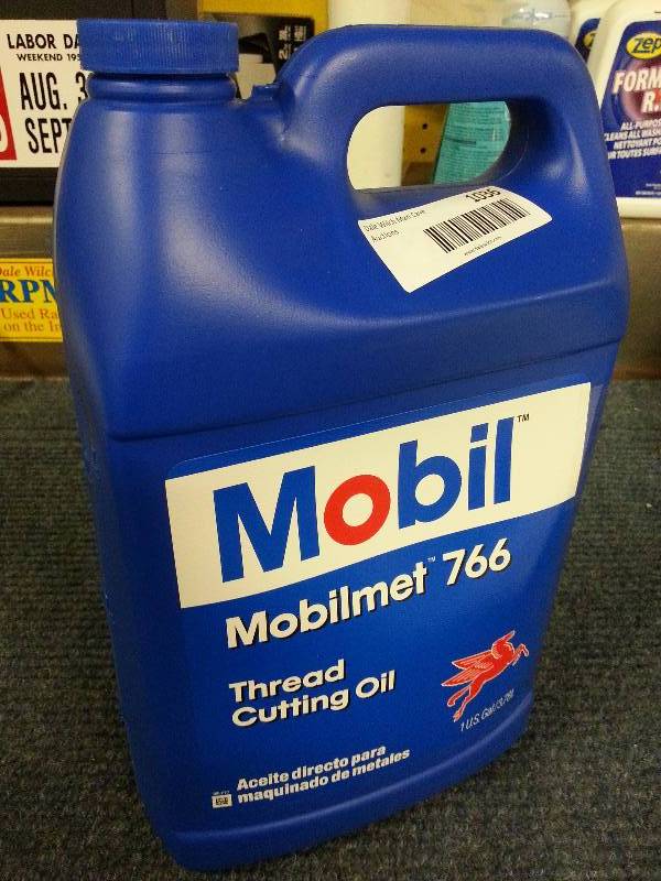 lot 1036 image: A new full gallon of Mobil thread cutting oil called MobilMet
