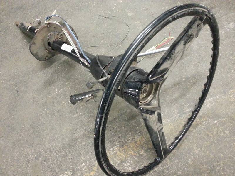 lot 1045 image: 1968-72 Chevy Van or pick up truck tilt steering column with Cruise control button too