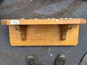 lot 9036 image: well made wood shelf